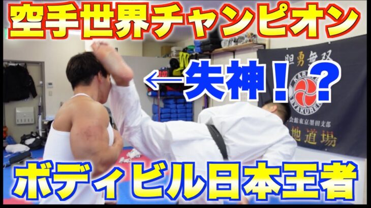 【筋肉vs空手】ボディビル王者 対 空手世界チャンピオン ガチの殴り合い